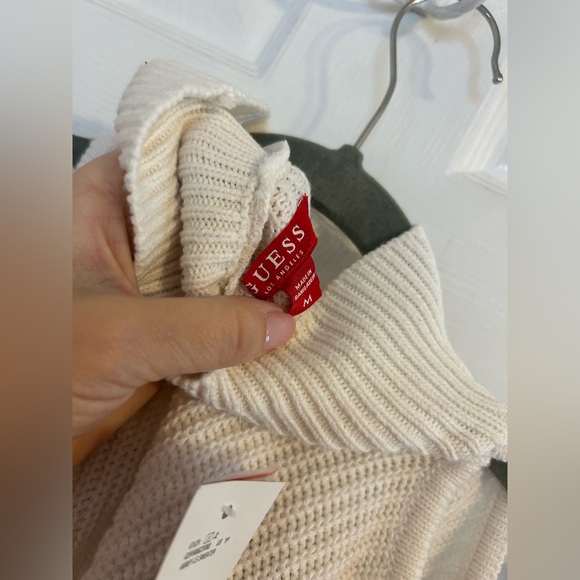 {GUESS} Cold Shoulder Sweater NWT - Picture 7 of 7